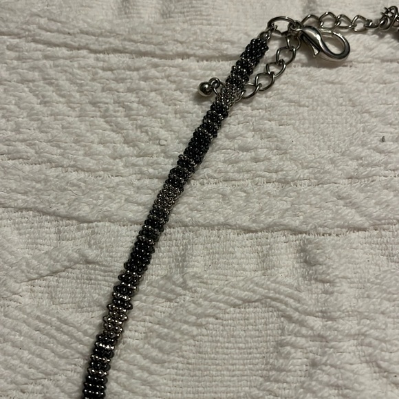 Statement necklace with light turquoise colored stones - Picture 4 of 5